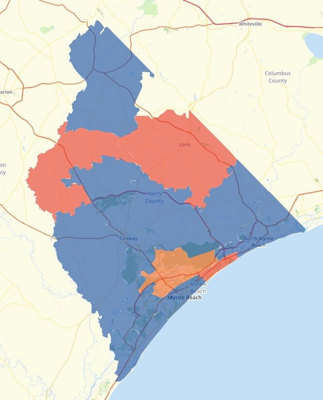 Horry Results Map