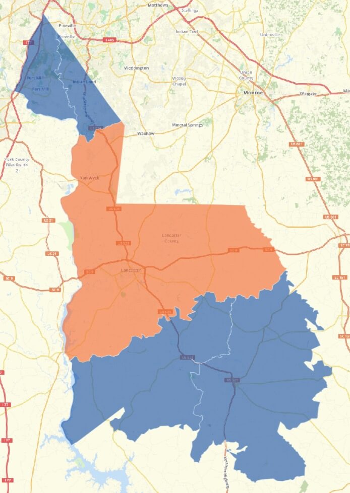 Lancaster Results Map