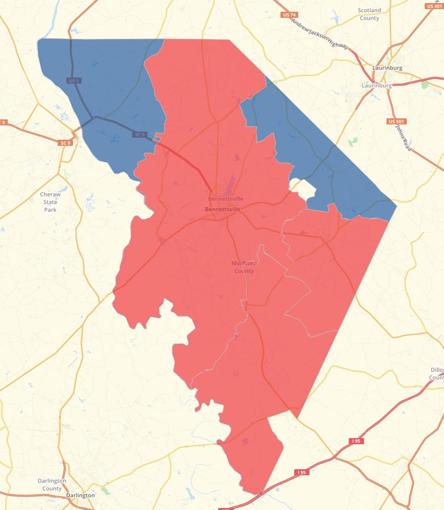Marlboro Results Map