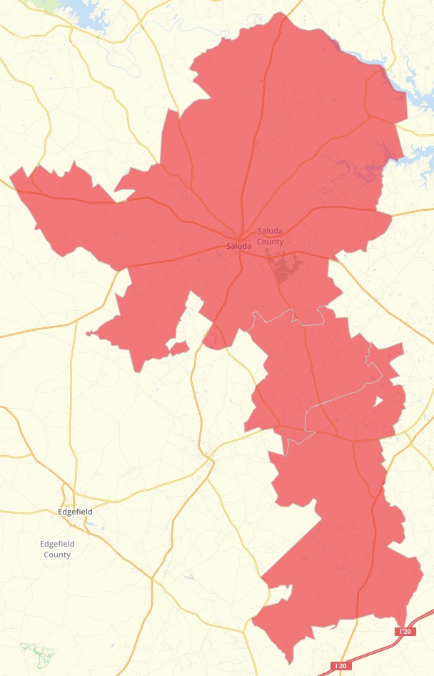 Saluda Results Map