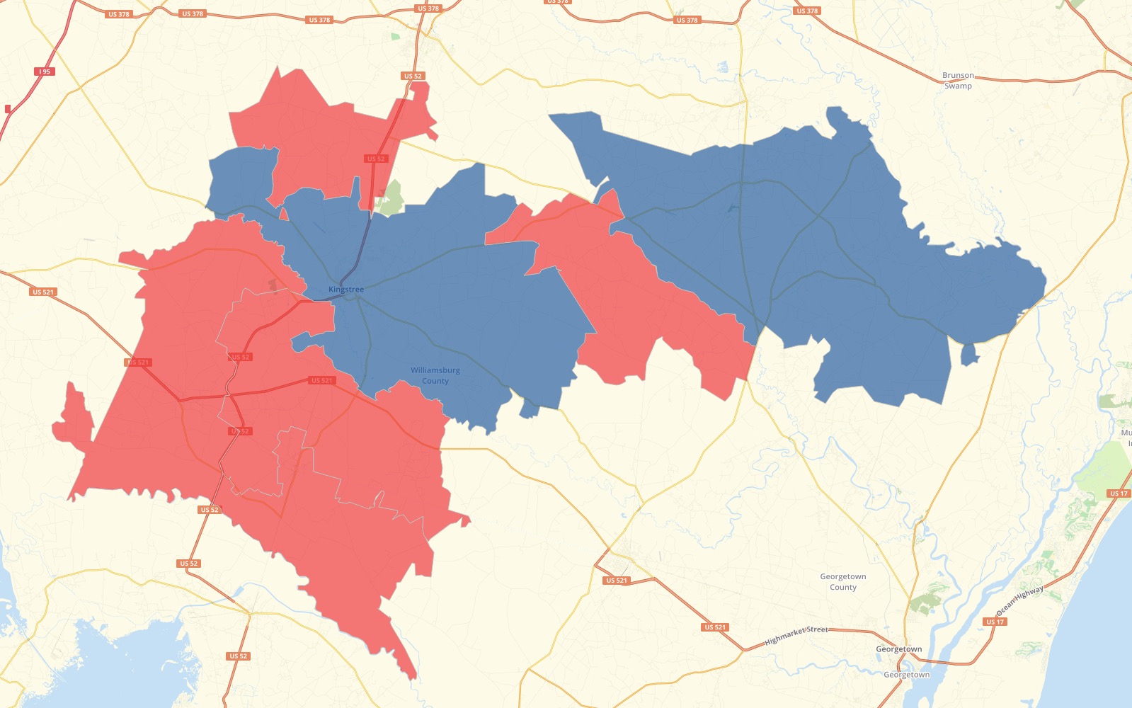 Williamsburg Results Map